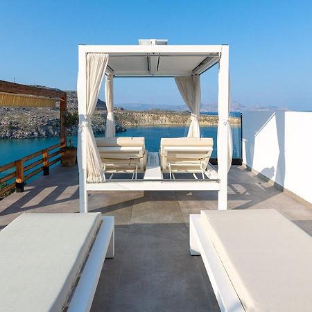 Lindos Shore Summer House With Jacuzzi And Sea View !!! 외부 사진