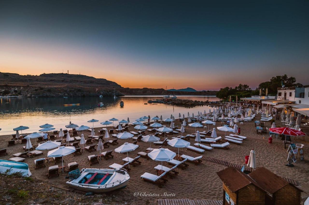 Lindos Shore Summer House With Jacuzzi And Sea View !!! 외부 사진