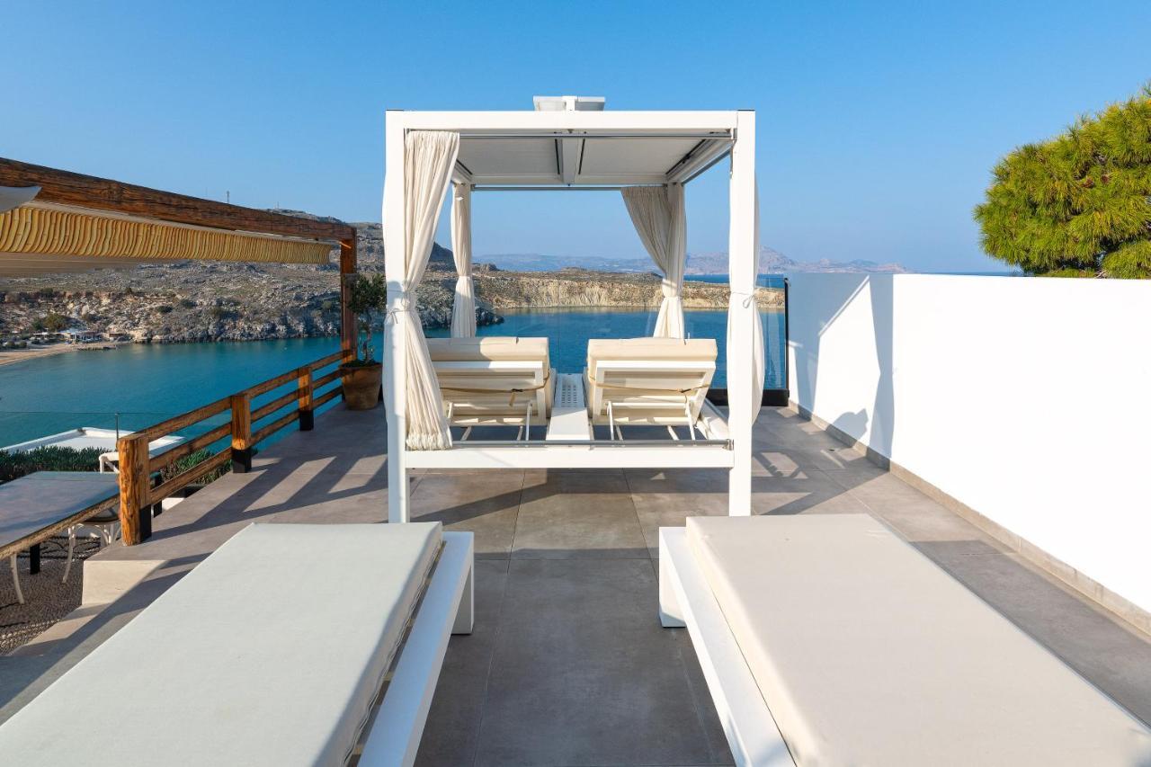 Lindos Shore Summer House With Jacuzzi And Sea View !!! 외부 사진