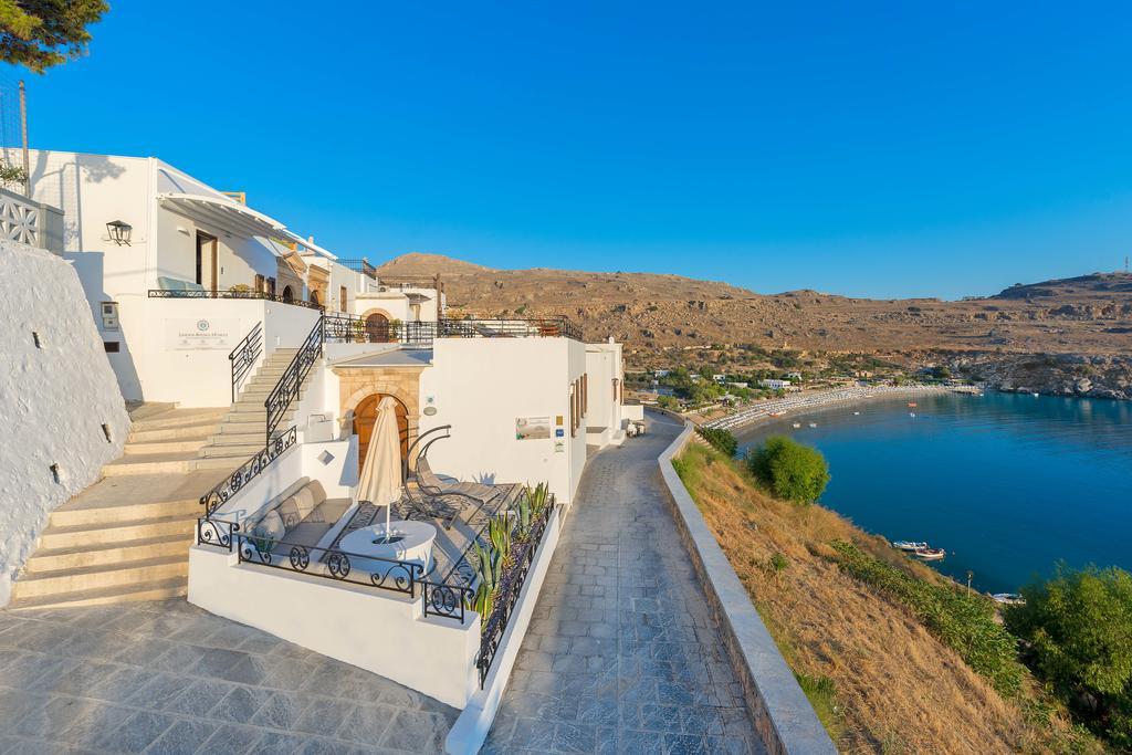 Lindos Shore Summer House With Jacuzzi And Sea View !!! 외부 사진