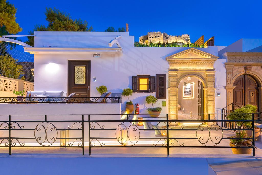 Lindos Shore Summer House With Jacuzzi And Sea View !!! 외부 사진